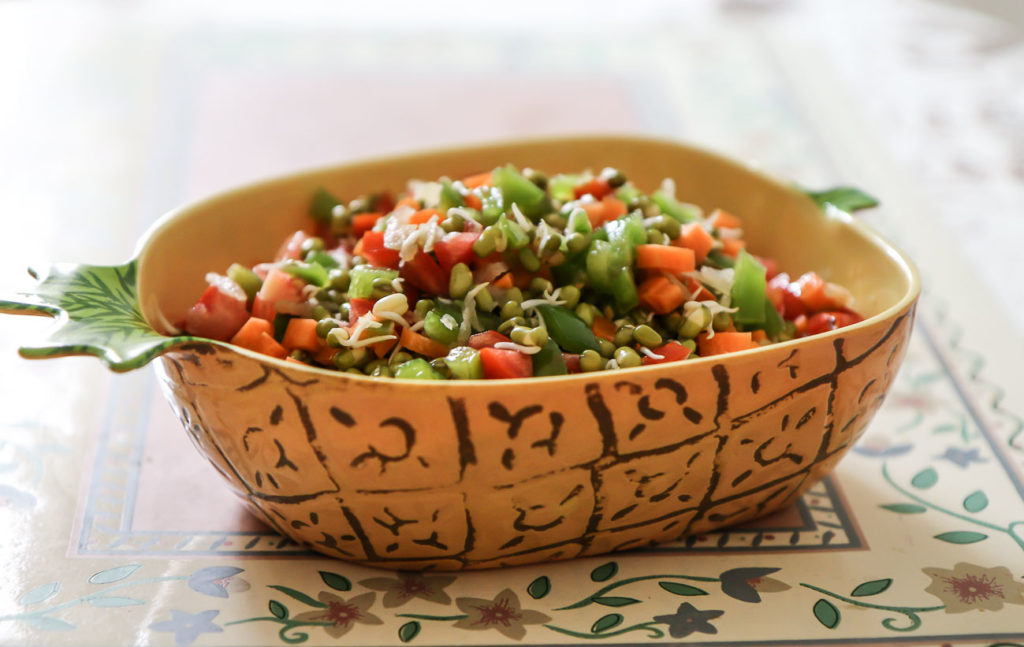 Sprouts Salad for Healthy Indian Breakfast